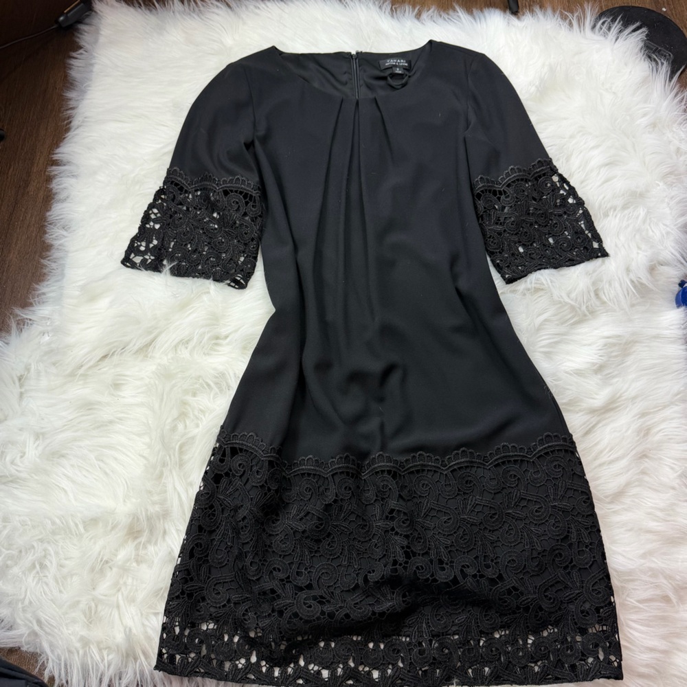 Tahari Black Lace Dress